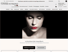 Tablet Screenshot of laboutiquedesmaquilleurs.com